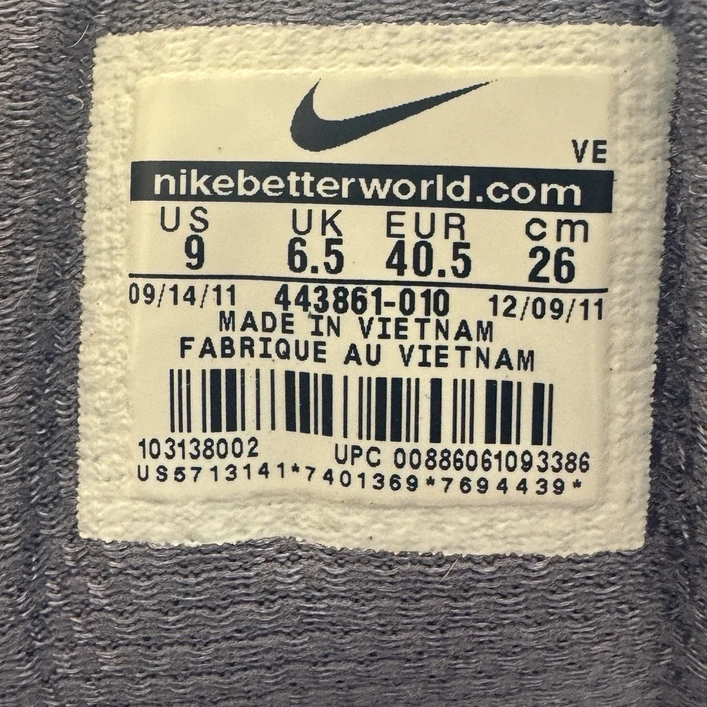 Nike Women's Air Relentless 443861-010 Gray Yellow Running Shoes Sneakers Size 9